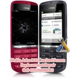 Nokia Asha 300 Cracked Screen Replacement Repair